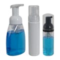 250mL Clear PET Foaming-Style Oval Bottle with 40mm Black Polypropylene Dispensing Foaming Pump