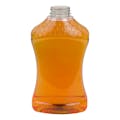 48 oz. (Honey Weight) Clear PET Honeycomb Hourglass Grip Bottle with 38/400 Neck (Cap Sold Separately)