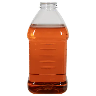 3 lbs. (Honey Weight) PET Square Grip Bottles with 38/400 Neck (Cap sold separately)