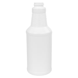 16 oz. White with Blue Tint HDPE Decanter Spray Bottle with 28/400 Neck (Sprayers or Caps Sold Separately)
