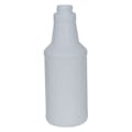 16 oz. White with Blue Tint HDPE Decanter Spray Bottle with 28/400 Neck (Sprayers or Caps Sold Separately)
