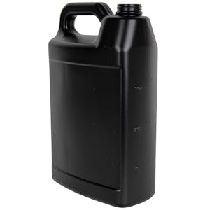 1 Gallon Black HDPE F-Style Jug with 38/400 Neck (Cap Sold Separately)