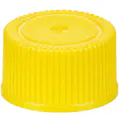 18/400 Yellow Polypropylene Unlined Ribbed Cap