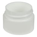1 oz. White Polypropylene Straight-Sided Double-Walled Round Jar with 53/400 Neck (Cap Sold Separately)