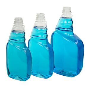 PET Tremont Spray Bottles with Ratchet Necks