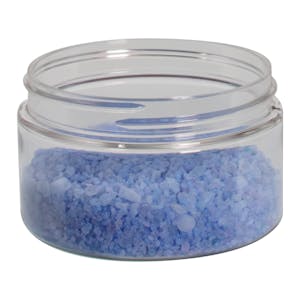 4 oz. Clear PET Straight-Sided Round Jar with 70/400 Neck (Cap Sold Separately)