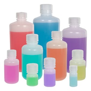Thermo Scientific™ Nalgene™ Lab Quality Narrow Mouth HDPE Bottles with Caps