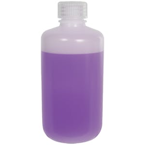 8 oz./250mL Nalgene™ Lab Quality Narrow Mouth HDPE Bottle with 24mm Cap