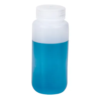 16 oz./500mL Nalgene™ Wide Mouth Economy HDPE Bottle with 53mm Cap