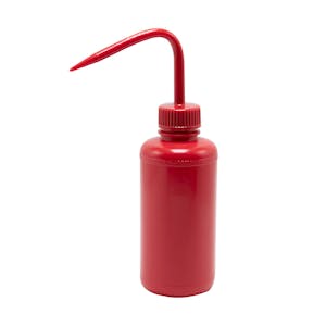 250mL Scienceware® Safety Red Wash Bottle with Dispensing Nozzle