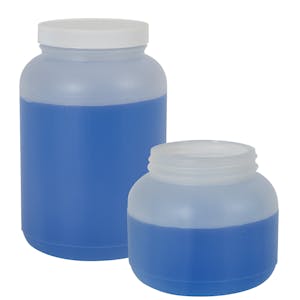 HDPE Round Wide Mouth Jars & Caps