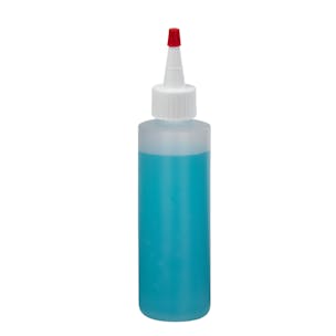 HDPE Cylindrical Sample Bottles with Yorker Dispensing Caps