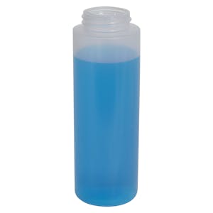 8 oz. Natural LDPE Wide Mouth Bottle with 38/405 Neck (Cap Sold Separately)