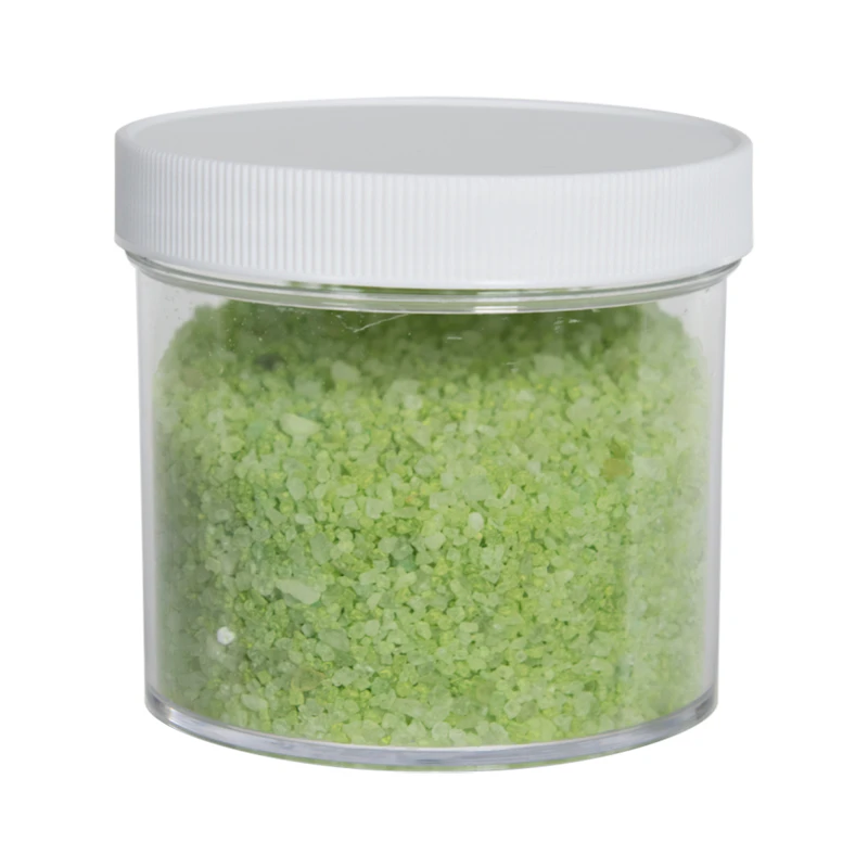 12 oz. Clear Polystyrene Straight-Sided Round Jar with 89/400 White Ribbed Cap with F217 Liner