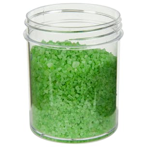 Clear Polystyrene Straight-Sided Jars