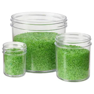 Clear Polystyrene Straight-Sided Jars