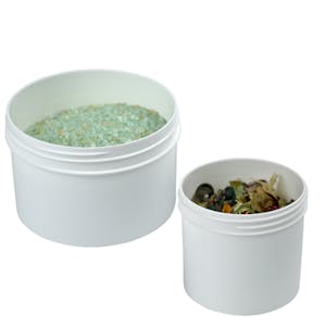 Polypropylene Straight-Sided Round Jars