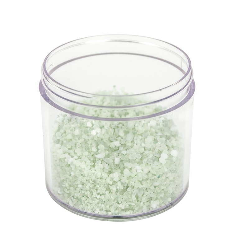 12 oz. Clear Polystyrene Straight-Sided Thick Wall Round Jar with 89/400 Neck (Cap Sold Separately)
