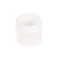 1 oz. White Polypropylene Straight-Sided Thick Wall Round Jar with 43/400 Neck (Cap Sold Separately)