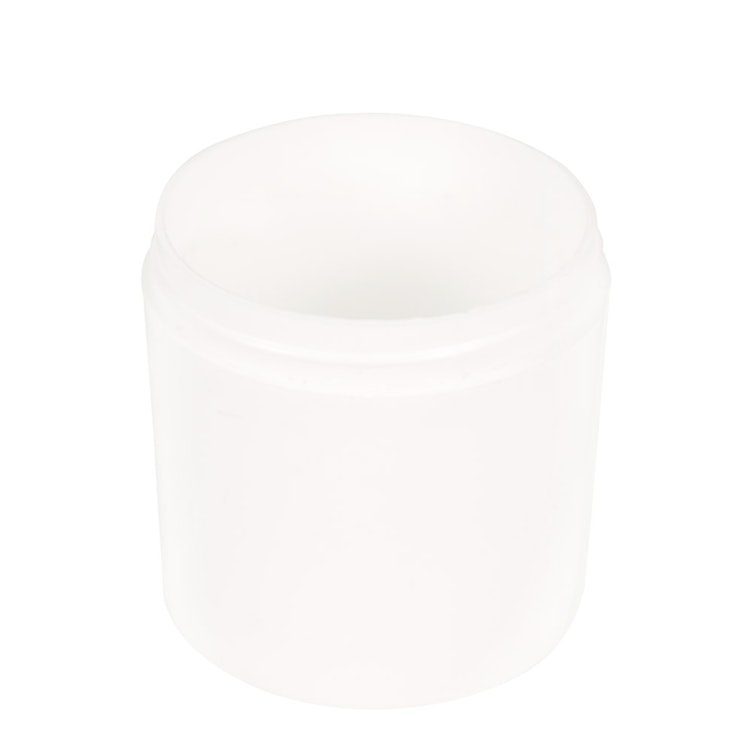 6 oz. White Polypropylene Straight-Sided Thick Wall Round Jar with 70/400 Neck (Cap Sold Separately)