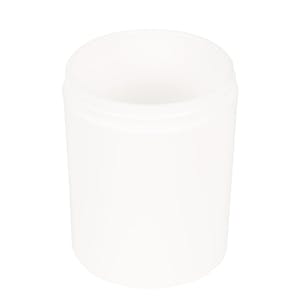 8 oz. White Polypropylene Straight-Sided Thick Wall Round Jar with 70/400 Neck (Cap Sold Separately)