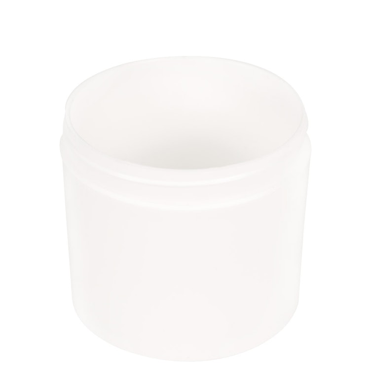 12 oz. White Polypropylene Straight-Sided Thick Wall Round Jar with 89/400 Neck (Cap Sold Separately)