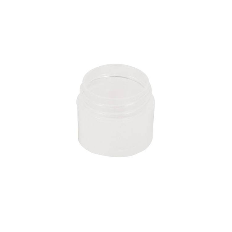 1/4 oz. Natural Polypropylene Straight-Sided Thick Wall Round Jar with 33/400 Neck (Cap Sold Separately)