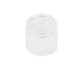 1 oz. Natural Polypropylene Straight-Sided Thick Wall Round Jar with 43/400 Neck (Cap Sold Separately)