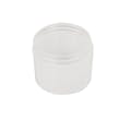 2 oz. Natural Polypropylene Straight-Sided Thick Wall Round Jar with 58/400 Neck (Cap Sold Separately)