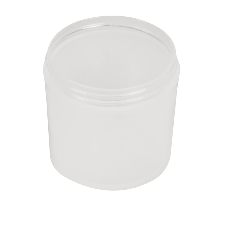 6 oz. Natural Polypropylene Straight-Sided Thick Wall Round Jar with 70/400 Neck (Cap Sold Separately)