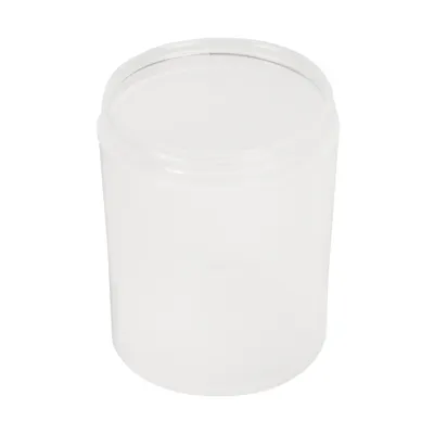 8 oz. Natural Polypropylene Straight-Sided Thick-Walled Round Jar with 70/400 Neck (Cap Sold Separately)