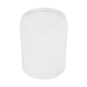 8 oz. Natural Polypropylene Straight-Sided Thick Wall Round Jar with 70/400 Neck (Cap Sold Separately)