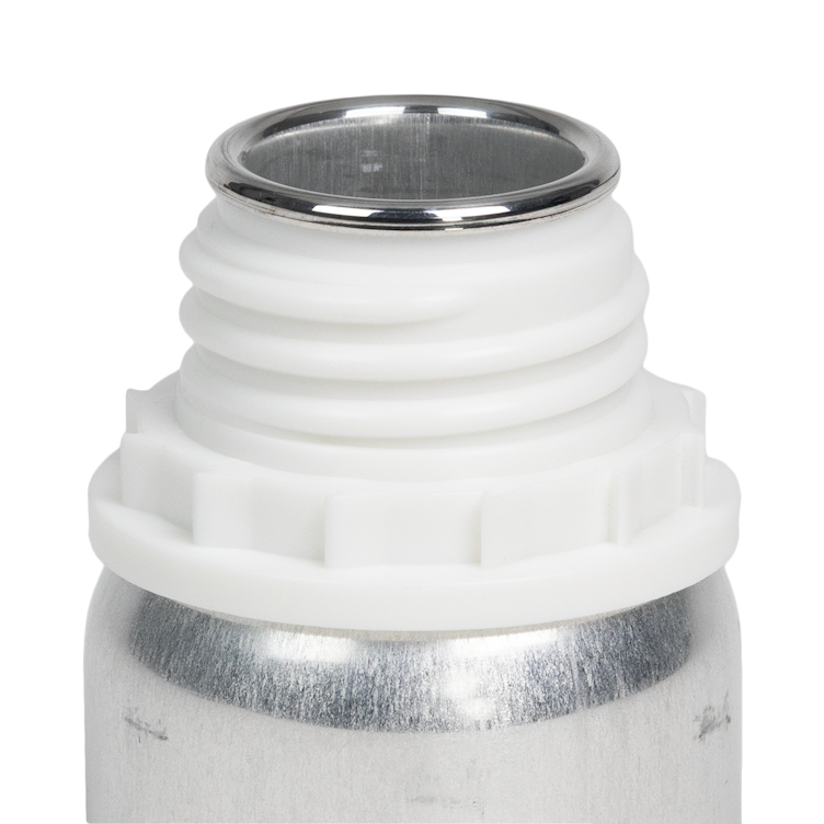 50mL Industrial Aluminum Bottle (Cap Sold Separately)