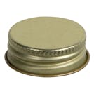 28/400 Gold Metal Cap with Full Cover Plastisol Liner