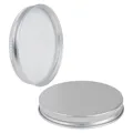 70/400 Brushed Silver Aluminum Cap with Foam Liner