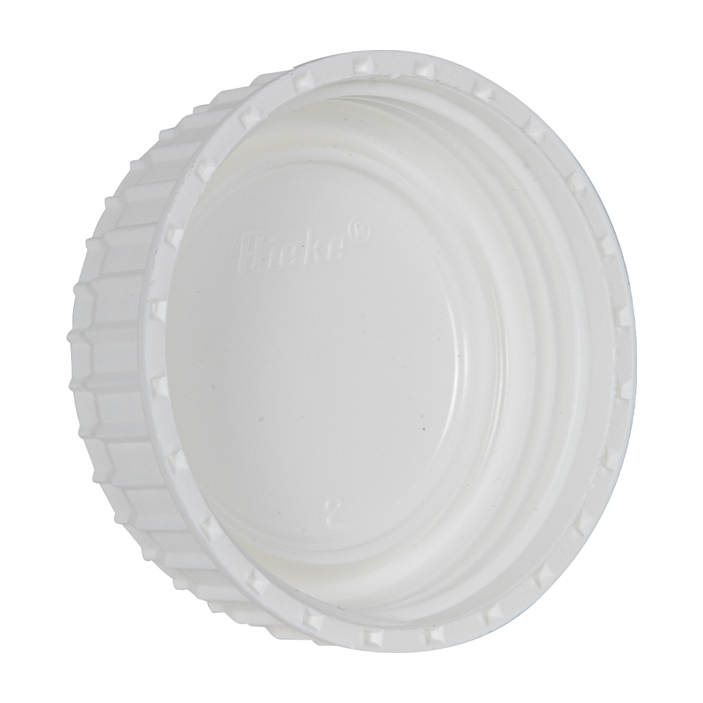63mm White Polypropylene Unlined Rieke® Cap | U.S. Plastic Corp.