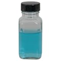 2 oz. Wide Mouth French Square Glass Bottle with 28/400 P Cap - Case of 48