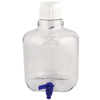 10 Liter/2-1/2 Gallon Round Nalgene™ Clearboy™ Container with Spigot