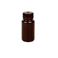 2 oz./60mL Nalgene™ Lab Quality Amber HDPE Wide Mouth Bottle with 28mm Cap