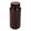 16 oz./500mL Nalgene™ Lab Quality Amber HDPE Wide Mouth Bottle with 53mm Cap