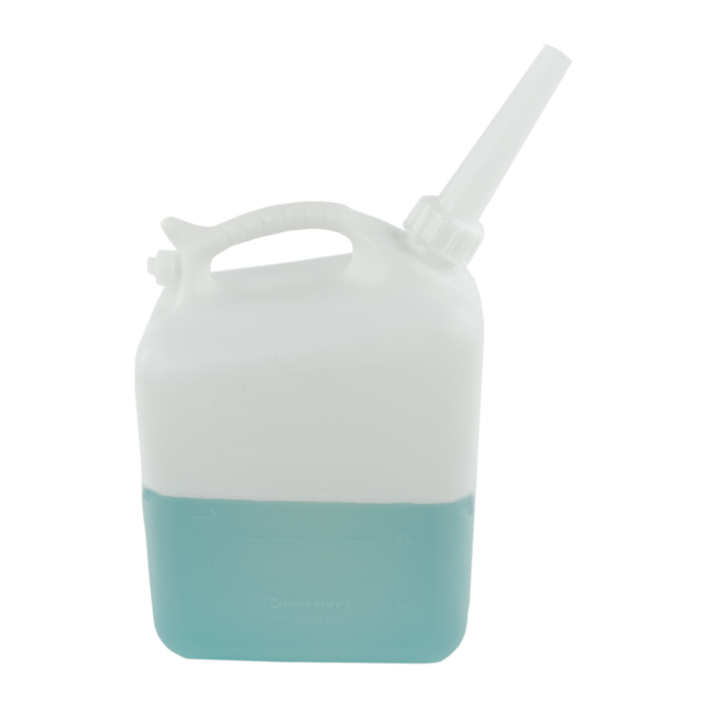 2-1/2 Gallon Natural HDPE Jerry Jug with 3/4