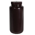 32 oz./1000mL Nalgene™ Amber HDPE Wide Mouth Economy Bottle with 63mm Cap