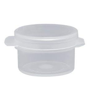 1/10 oz. Clear Hinged Lid LA-Cons® - 1" Diameter