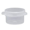 1/10 oz. Clear Hinged Lid LA-Cons® - 1" Diameter