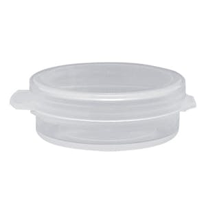 1/9 oz. Clear Hinged Lid LA-Cons® - 1.25" Diameter