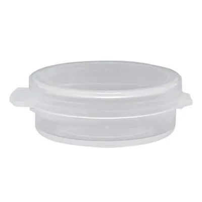 1/9 oz. Clear Hinged Lid LA-Cons® - 1.25" Diameter