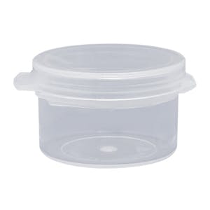 1/4 oz. Clear Hinged Lid LA-Cons® - 1.25" Diameter