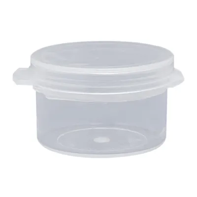 1/4 oz. Clear Hinged Lid LA-Cons® - 1.25" Diameter
