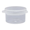 1/4 oz. Clear Hinged Lid LA-Cons® - 1.25" Diameter