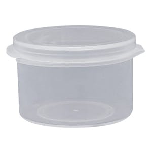3/4 oz. Clear Hinged Lid LA-Cons® - 1.5" Diameter